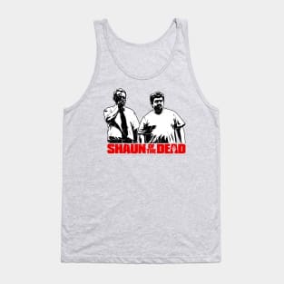 Shaun Of The Dead Distressed Stencil Style Tank Top